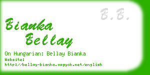 bianka bellay business card